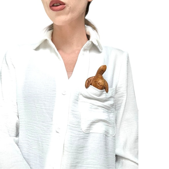 Maui Hawaii Hand Carved Sea Turtle Set NEW Nautical Coastal Home Decor Ocean - Picture 2 of 13